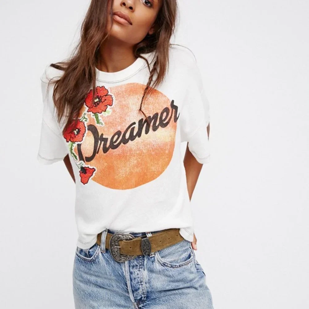 ⚡️SOLD⚡️ we the free oversized dreamer tee - size xs - Picture 1 of 8